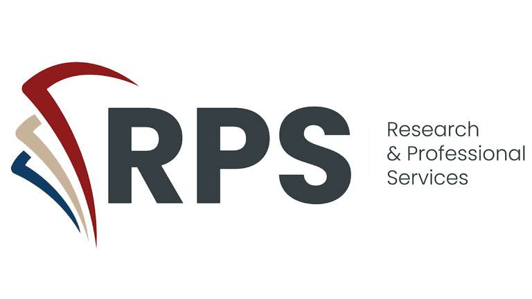 "RPS logo with a focus on research and professional services, showcasing their commitment to supporting NGOs in MENA."