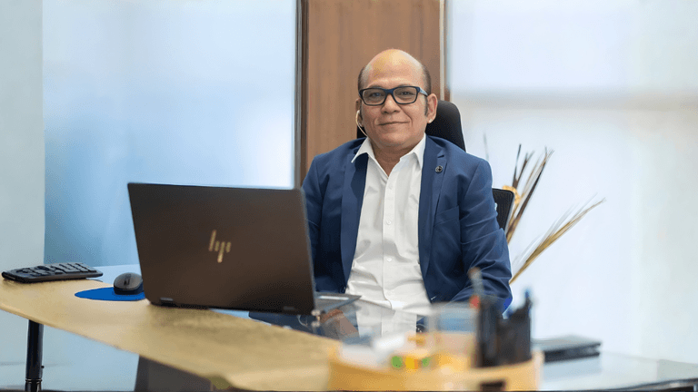 "Anup Singh, Founder and CEO of dLife Healthcare, in his office, exemplifying leadership in metabolic health innovation."