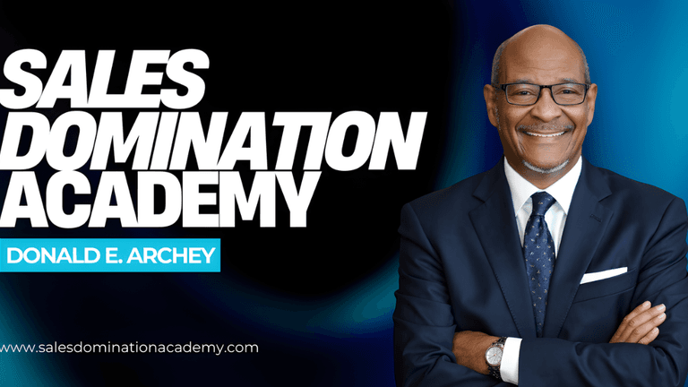 "Donald E. Archey, founder of Sales Domination Academy, speaking about empowering entrepreneurs to build high-performing sales teams and reclaim their time."