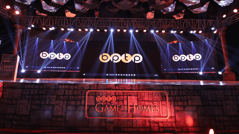 "Stage setup for a Circus INC event, showcasing their commitment to creating innovative, human-centered event experiences with clear design.