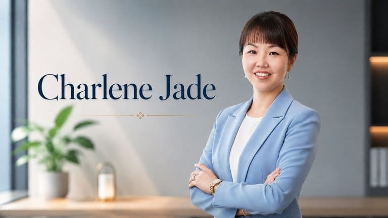 Charleen Jade, business coach and founder of Charlene Jade Studios, promotes authentic personal branding through storytelling.