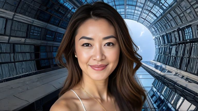 A smiling woman stands in front of a commercial building, representing Florida Commercial Property Investment Group of RE/MAX.