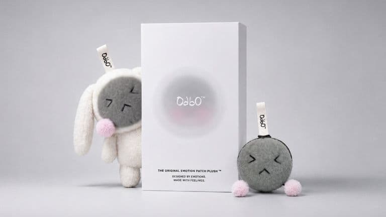 OdbO First Release packaging with Emotion Patch Plush, emotion patches, journal, and companion accessories.