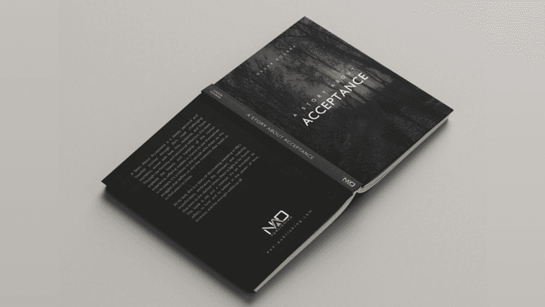 Book cover for *A Story About Acceptance* by Nader Soubra, showcasing creative design and impactful storytelling.
