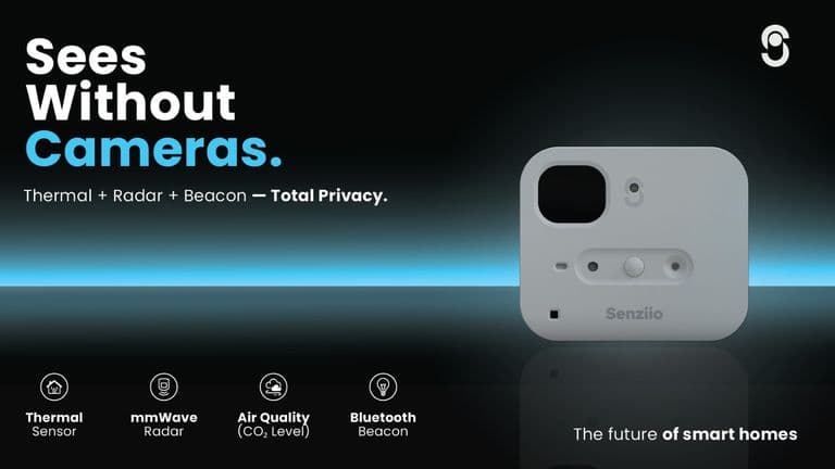 Senziio’s Theia device combines thermal, radar, and beacon sensors for smart home automation, prioritizing privacy and efficiency.