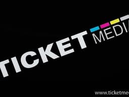 Ticket Media Corp logo on a black background with website URL and colorful accent bars.