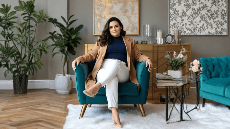 "Sarah Dumas, former CFO turned soul-first strategist, empowering women to scale businesses with sustainable success."