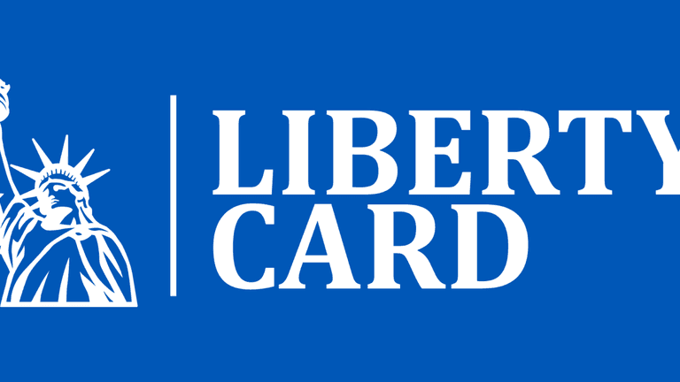 Statue of Liberty icon next to "LibertyCard" text, representing a fintech company focused on Brazilian public servant credit.