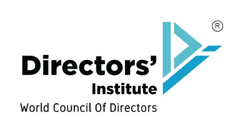 Directors' Institute logo, representing a global organization dedicated to corporate governance leadership and board-level excellence.