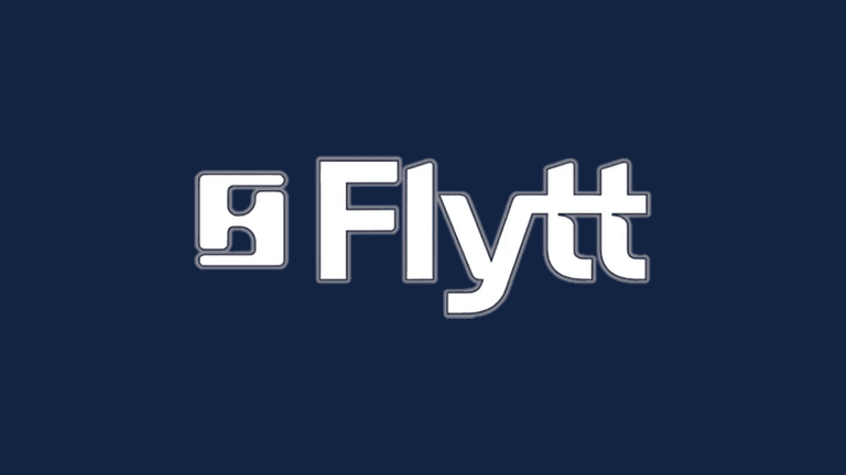 Flytt logo on a dark background, representing the brand’s focus on ergonomic, active-sitting chairs designed for comfort, focus, and wellbeing.