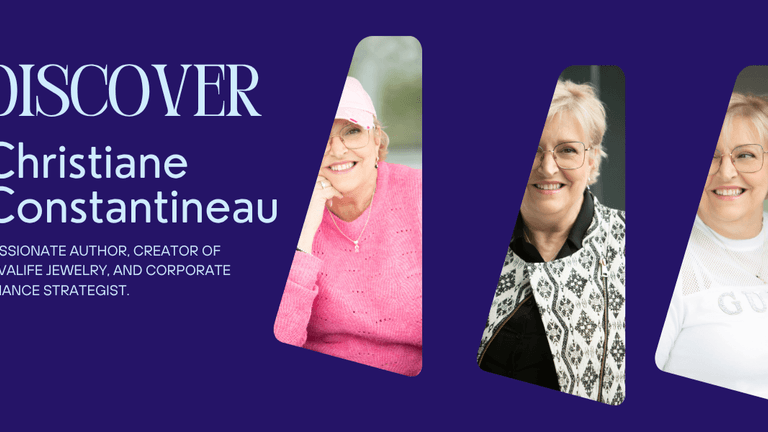 Christiane Constantineau, a resilient entrepreneur, author, and CFO strategist, balancing business leadership, wellness, and personal growth through adversity.