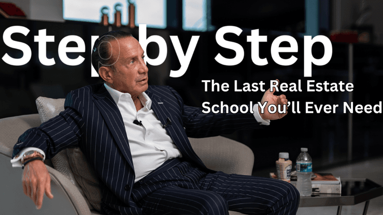 Mark Shapiro promoting his real estate education platform, Shapiro University, offering mentorship on building lasting, successful investments.