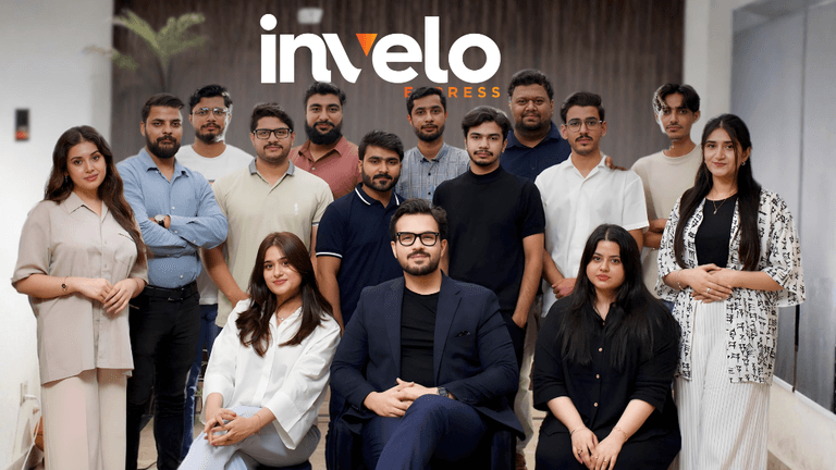 Invelo team, led by Hassan Z. Dar, exemplifies a global creative collaboration blending AI, design, and offshore talent integration.