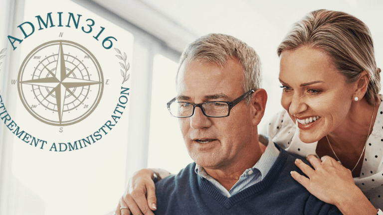 Couple receiving retirement planning advice from Admin316, a firm specializing in dual fiduciary retirement plan management and compliance.