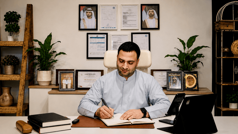 Portrait of Dr. Hamza Tariq, entrepreneur, business consultant, and author of The Weight We Don't Talk About