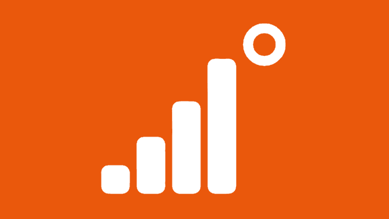 Livepoll.io orange logo featuring a white bar chart with a circular poll icon.