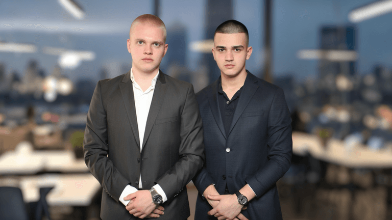 "Rusi Russev and Slavi Kolev, co-founders of SR Holding, lead Bulgaria’s tech revolution with innovation, AI, and global expansion."