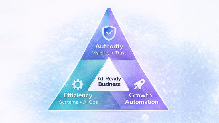 Sean Patrick Hyde guiding small businesses to AI readiness using the A.G.E. framework, personalized consulting, and practical strategies for measurable growth.