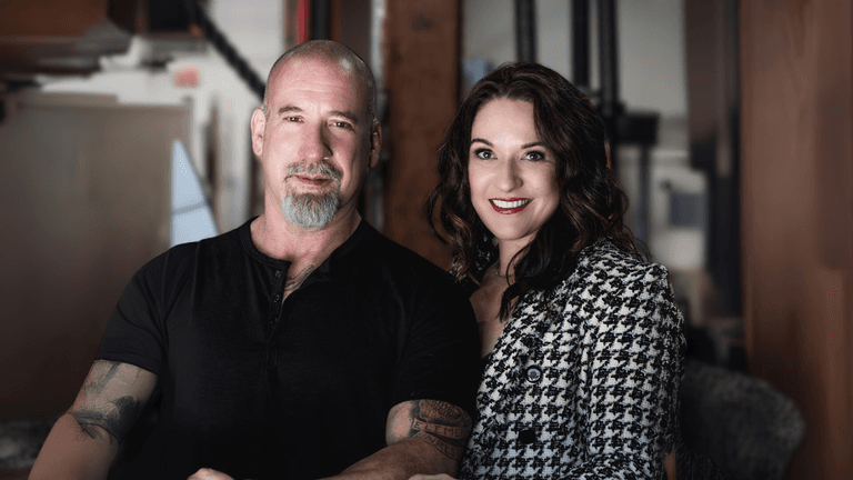 Dr. Andrea Vitz and Coach Ted O'Neill, founders of Lifted Academy, promoting holistic leadership transformation.