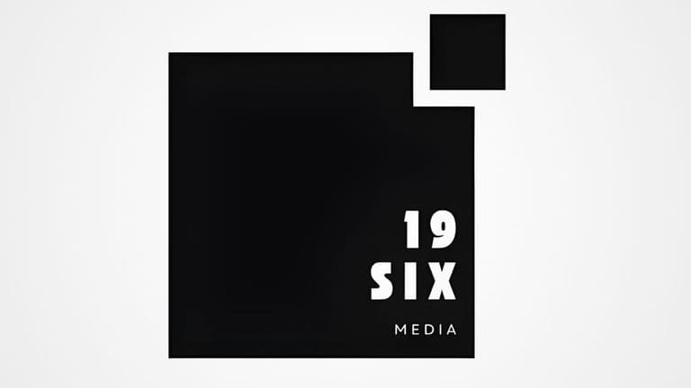 Logo of 19 Six Media, a black and white design representing innovative lead generation and the Demand Engineering™ model.
