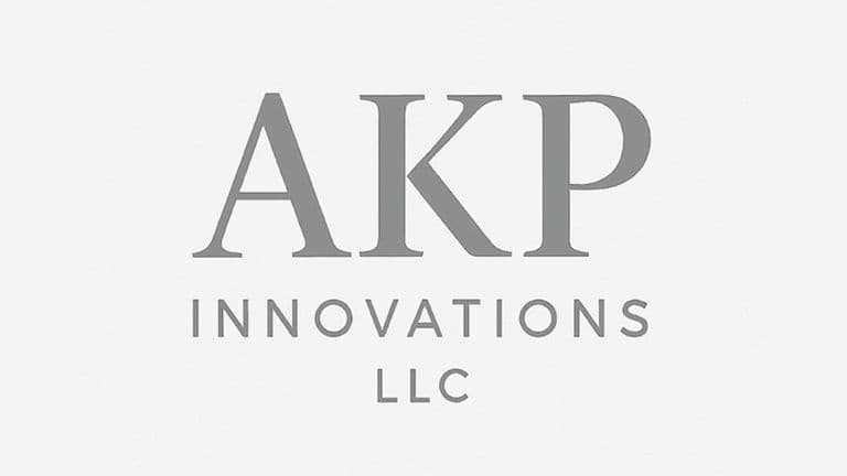 Logo of AKP Innovations LLC, a sleek, modern design symbolizing cutting-edge innovation and professional services in the industry.