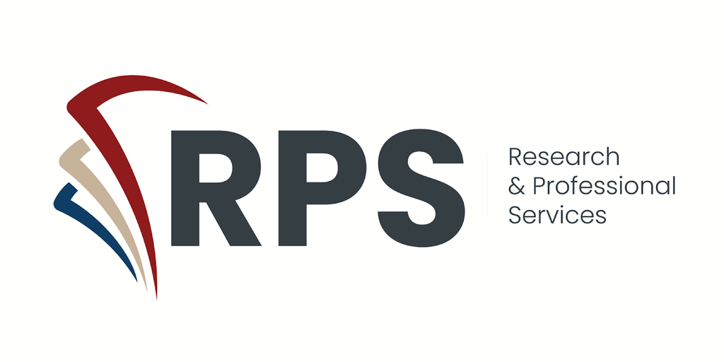 "RPS logo with a focus on research and professional services, showcasing their commitment to supporting NGOs in MENA."