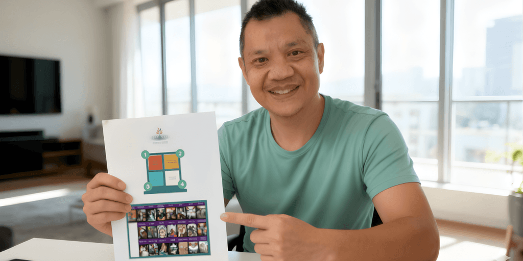 "Andrew Low showcasing Neurowisdom™ Transformation Blueprint, a coaching program empowering professionals to build fulfilling careers without burnout."