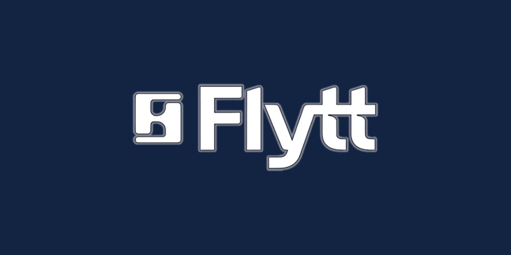 Flytt logo on a dark background, representing the brand’s focus on ergonomic, active-sitting chairs designed for comfort, focus, and wellbeing.