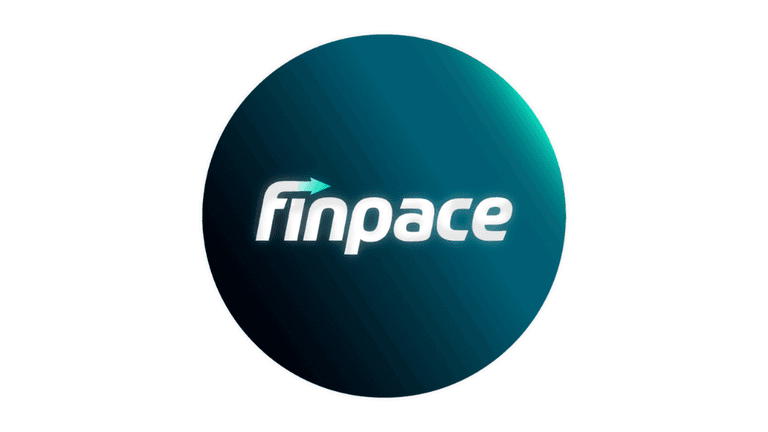 "Finpace logo, symbolizing an AI-powered platform streamlining financial advisory workflows with automated forms, client onboarding, and compliance."