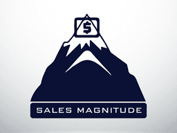 Logo featuring a mountain with a dollar sign and the text Sales Magnitude below