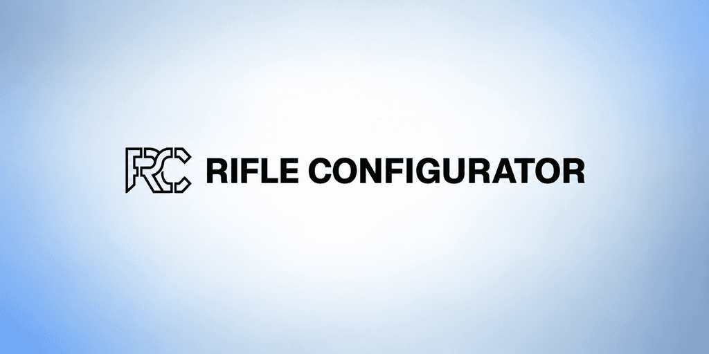 Logo featuring "FRC" and "RIFLE CONFIGURATOR" on a blue background