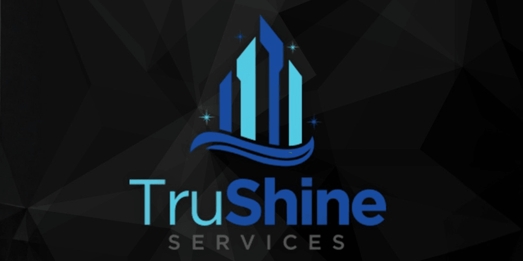 TruShine Services logo, symbolizing protection, safety, and sustainability for the hospitality industry with a modern, sleek design.