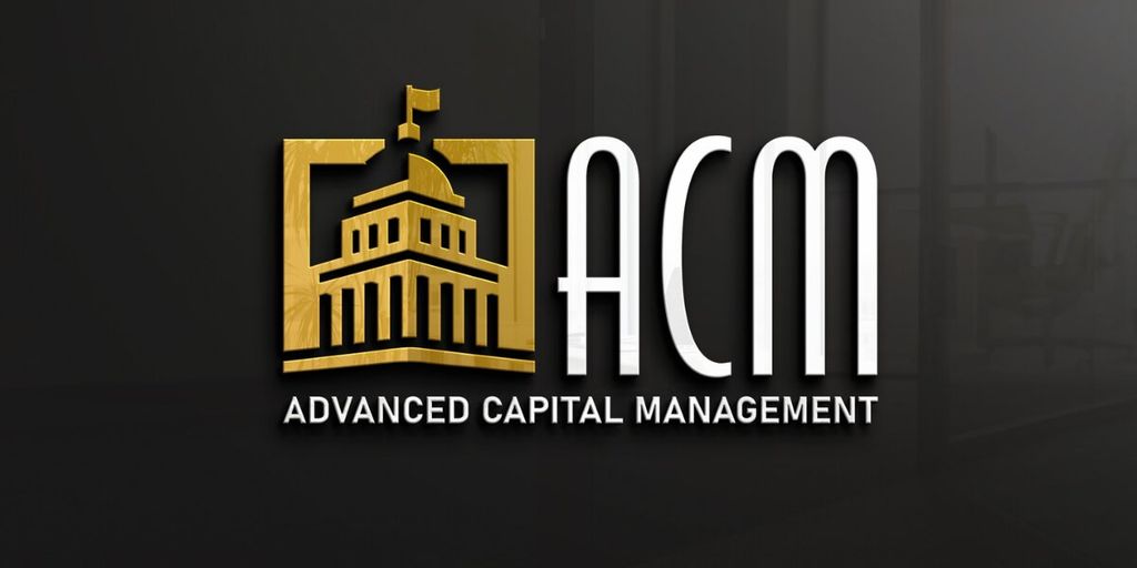 Advanced Capital Management logo featuring a gold capitol building icon and ACM lettering.