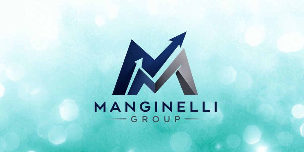 Manginelli Group logo with upward arrows symbolizing business growth and leadership.