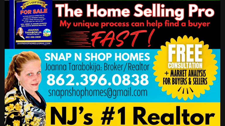 Joann Tarabokija, #1 Realtor in New Jersey 2025, offering a unique, client-centered approach to real estate success