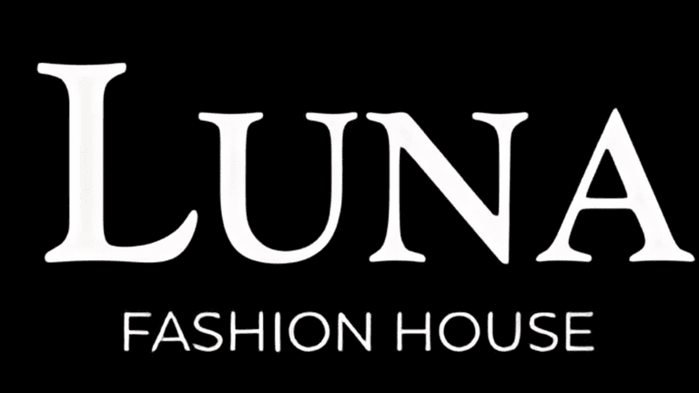 Logo of Luna Fashion House, a brand combining European craftsmanship with modern luxury, empowering women with timeless fashion.
