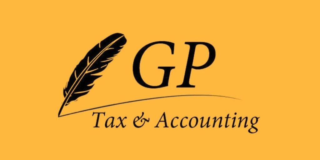 the GP-Tax & Accounting logo with a quill, symbolizing expert financial services for businesses.