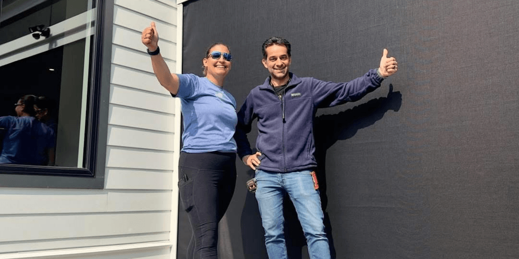 "Britney Nelson and team celebrate success with custom outdoor screening solutions in New England, building a thriving business."