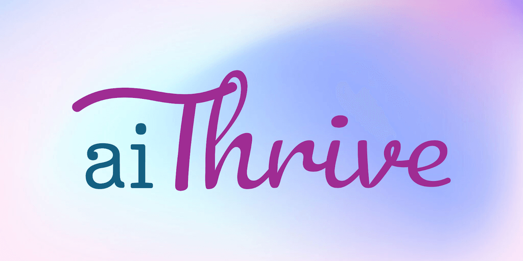 aiThrive logo: Simplifying AI for professionals and businesses to foster growth and innovation.