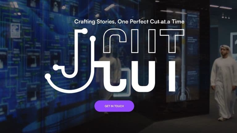 -Cut Production's bold logo with the tagline "Crafting Stories, One Perfect Cut at a Time.