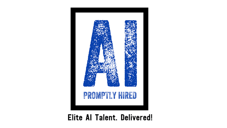 AI Promptly Hired logo showcasing elite, veteran-led AI staffing with speed, precision, and innovation. Tagline: Elite AI Talent. Delivered!