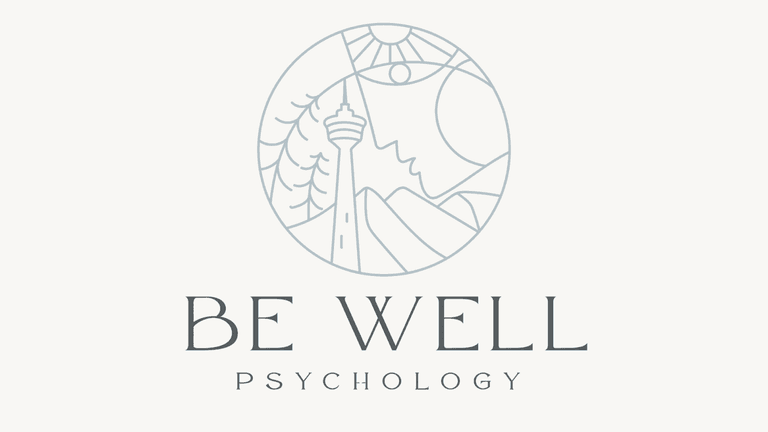 A serene, holistic logo symbolizing mental health and wellness in Calgary.