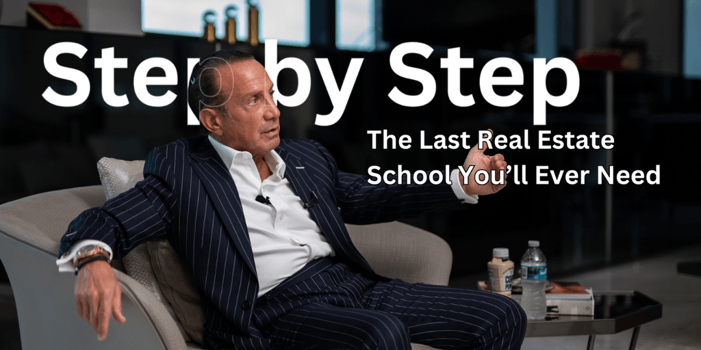 Mark Shapiro promoting his real estate education platform, Shapiro University, offering mentorship on building lasting, successful investments.