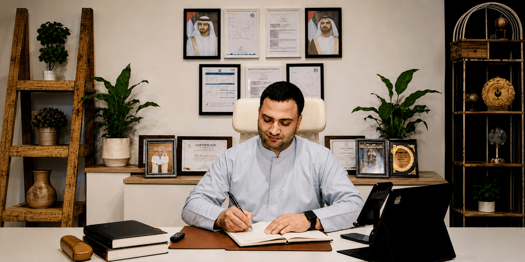 Portrait of Dr. Hamza Tariq, entrepreneur, business consultant, and author of The Weight We Don't Talk About