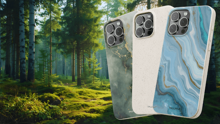 Liesbeth Swart, founder of Tallpine Cases, leading the movement for eco-friendly phone accessories by combining sustainable materials with modern design to offer durable, stylish, and affordable products.