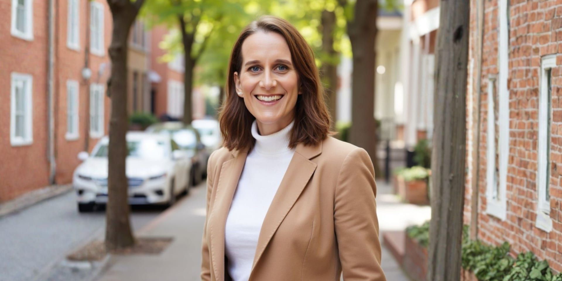 Lucky Bibic smiles confidently outdoors, embodying her unique leadership style blending curiosity, resilience, and interdisciplinary expertise across industries.