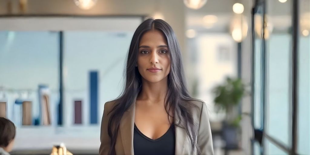 Anum Truss, CEO of Lendbroke, standing confidently in a professional setting, embodying innovation in property finance.