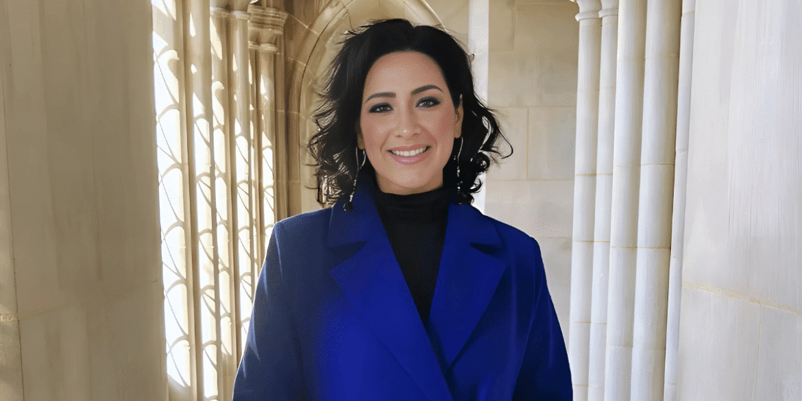 Adriana Rosales, founder of RMPStudio™, stands confidently, embodying her mission to amplify multicultural voices in publishing and cultural architecture.