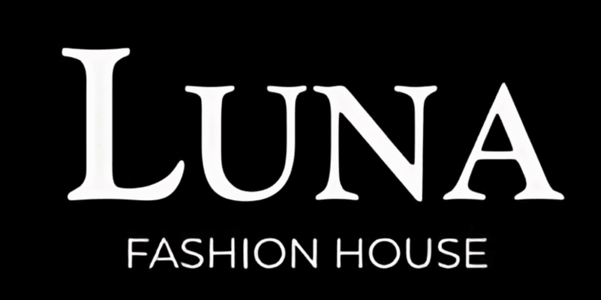 Logo of Luna Fashion House, a brand combining European craftsmanship with modern luxury, empowering women with timeless fashion.