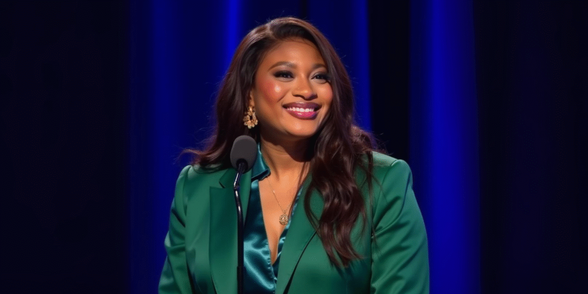 Bukola Omotere, founder of Digital Wealth Creators Inc, confidently speaking, embodying entrepreneurship, empowerment, and the future of AI-driven success."